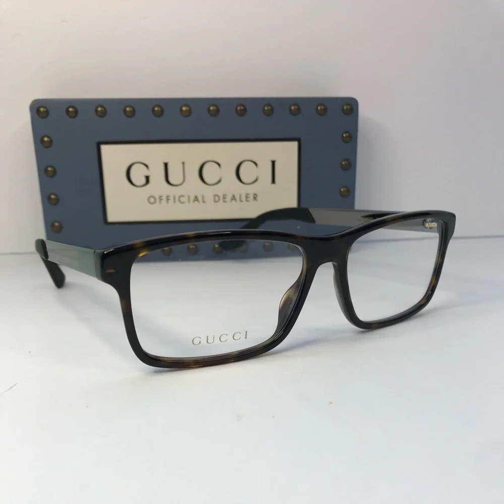 💯 - New Authentic Gucci Demo Square Men's Eyeglasses GG0692O 005 57.